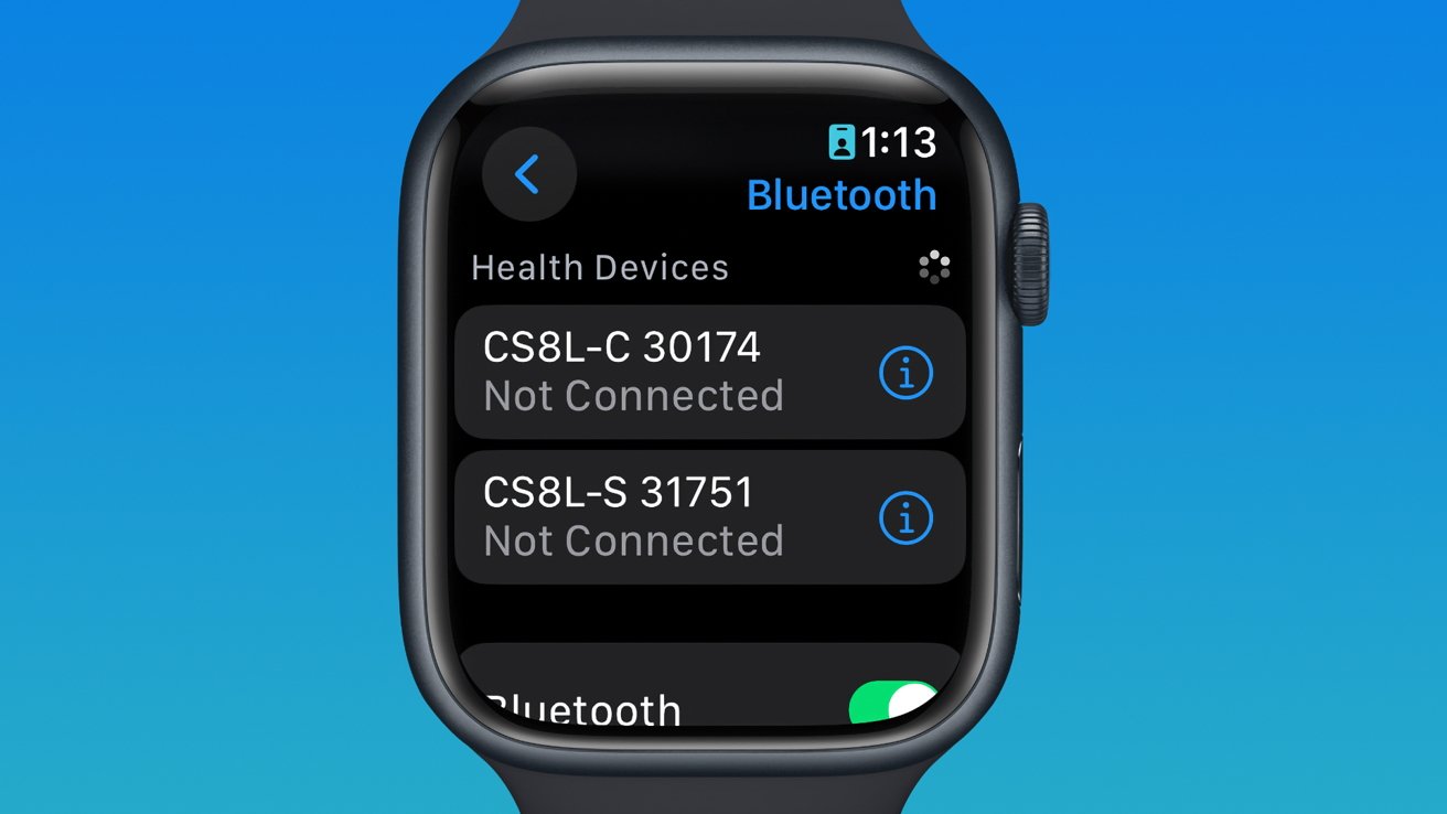 Apple Watch Bluetooth settings