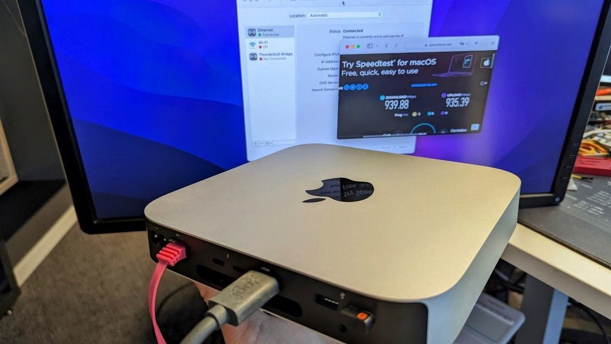 Mac mini hacked with Power over Ethernet