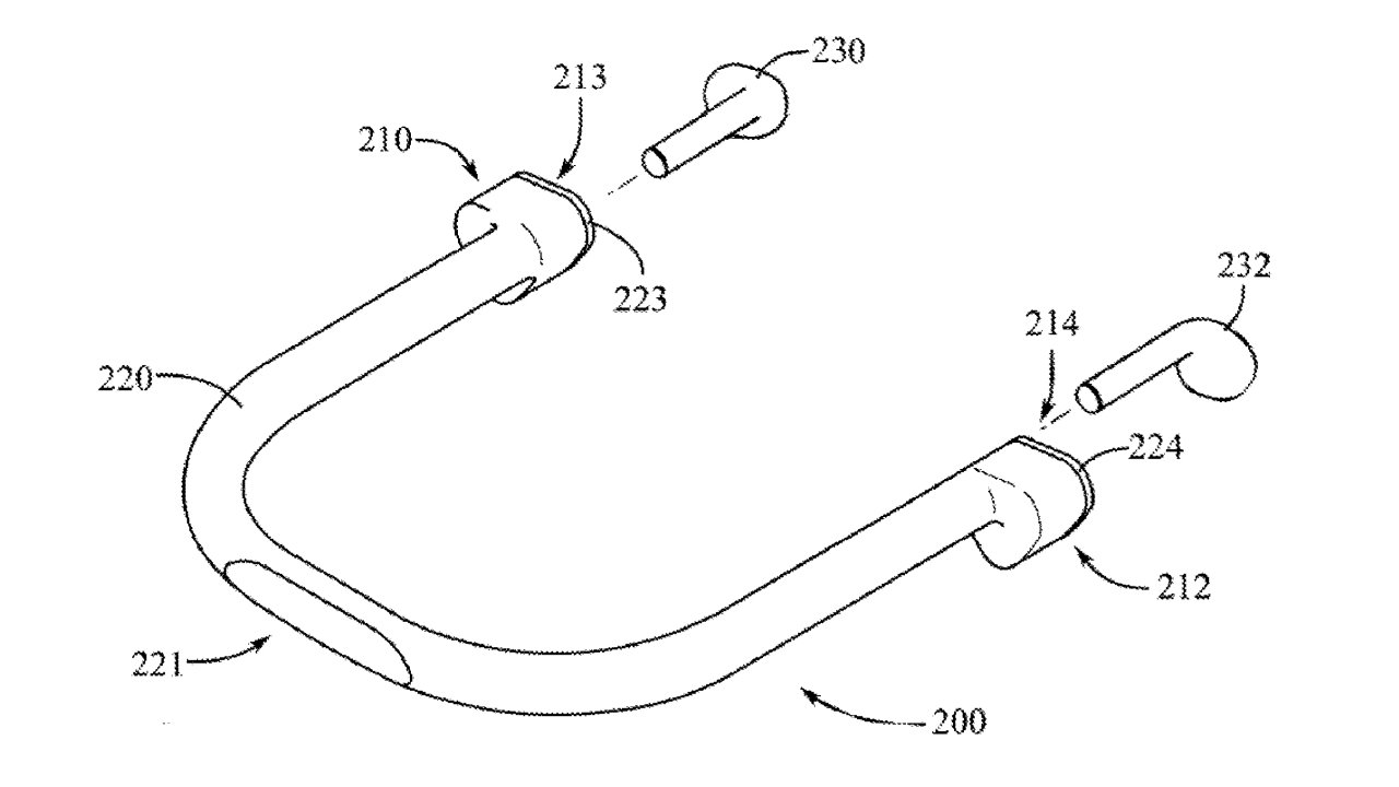 Multiple proposed charging cases would see the accessory worn around the neck