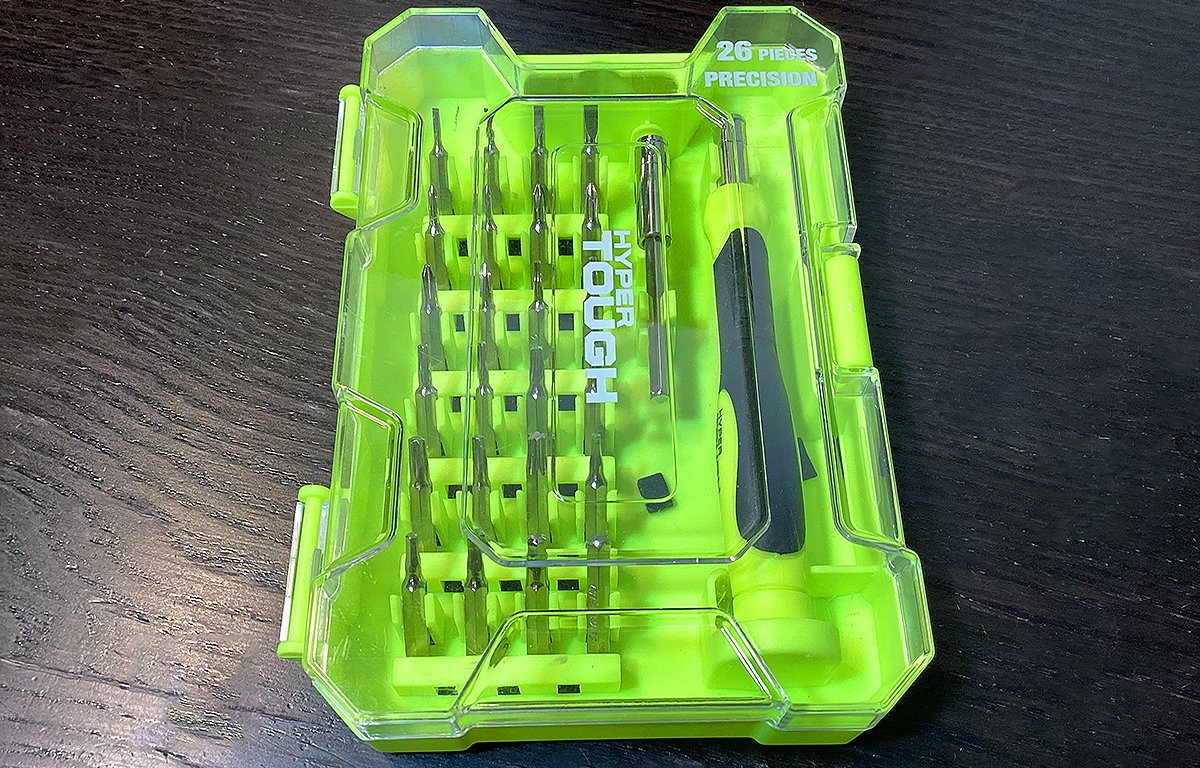 Use a small repair toolkit such as this one for repairs.