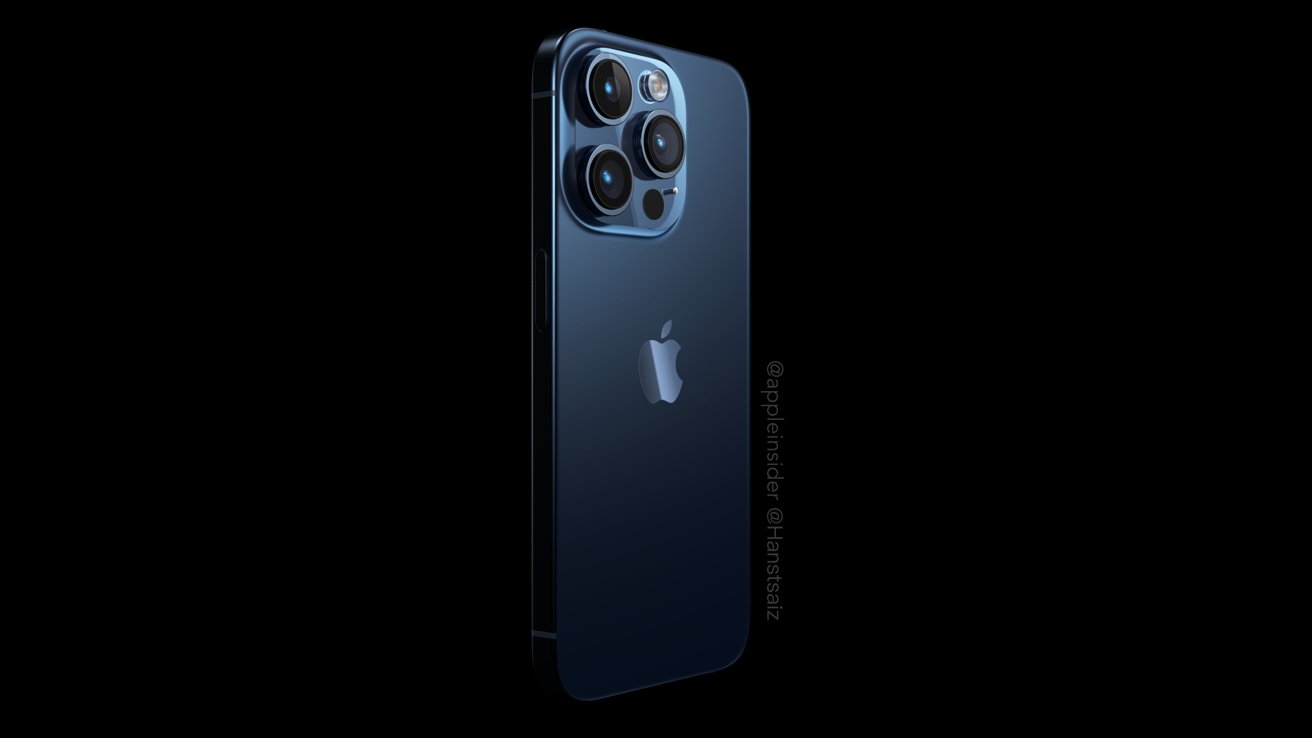 iPhone 15 Pro in blue