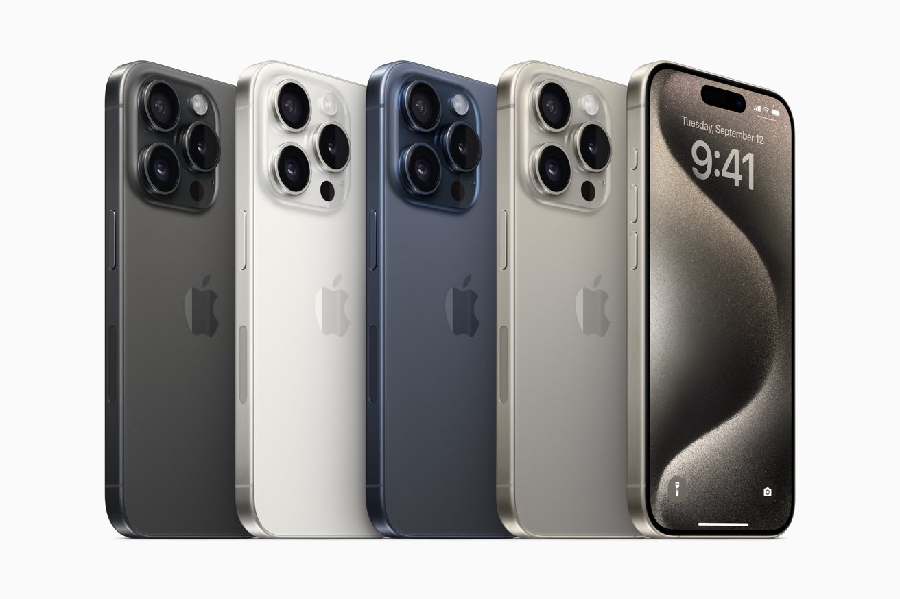 Nový rozsah barev iPhone 15 Pro