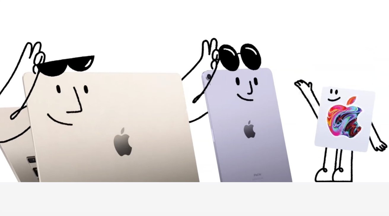 Apple's Back to School promotional graphics