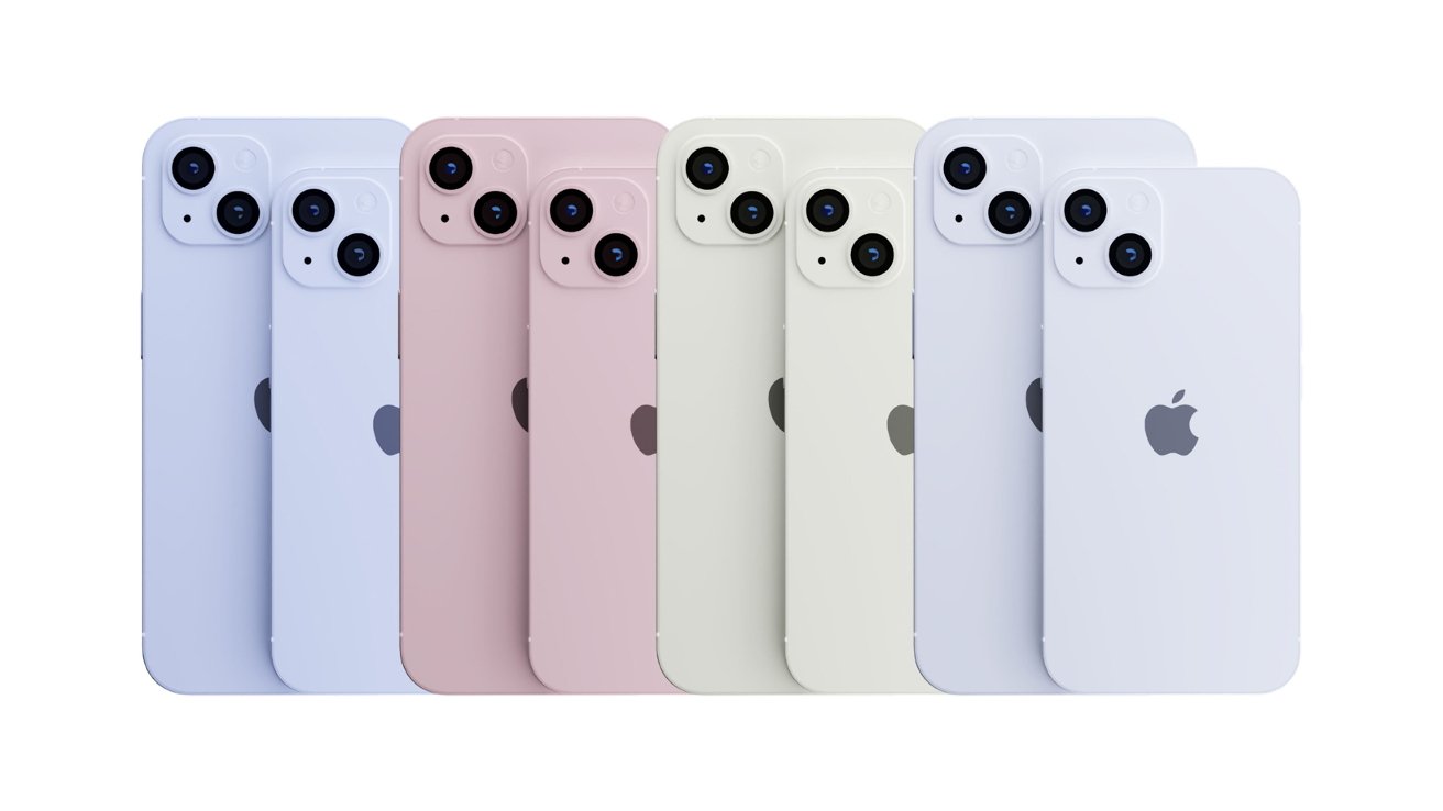 Expected range of iPhone 15 colors