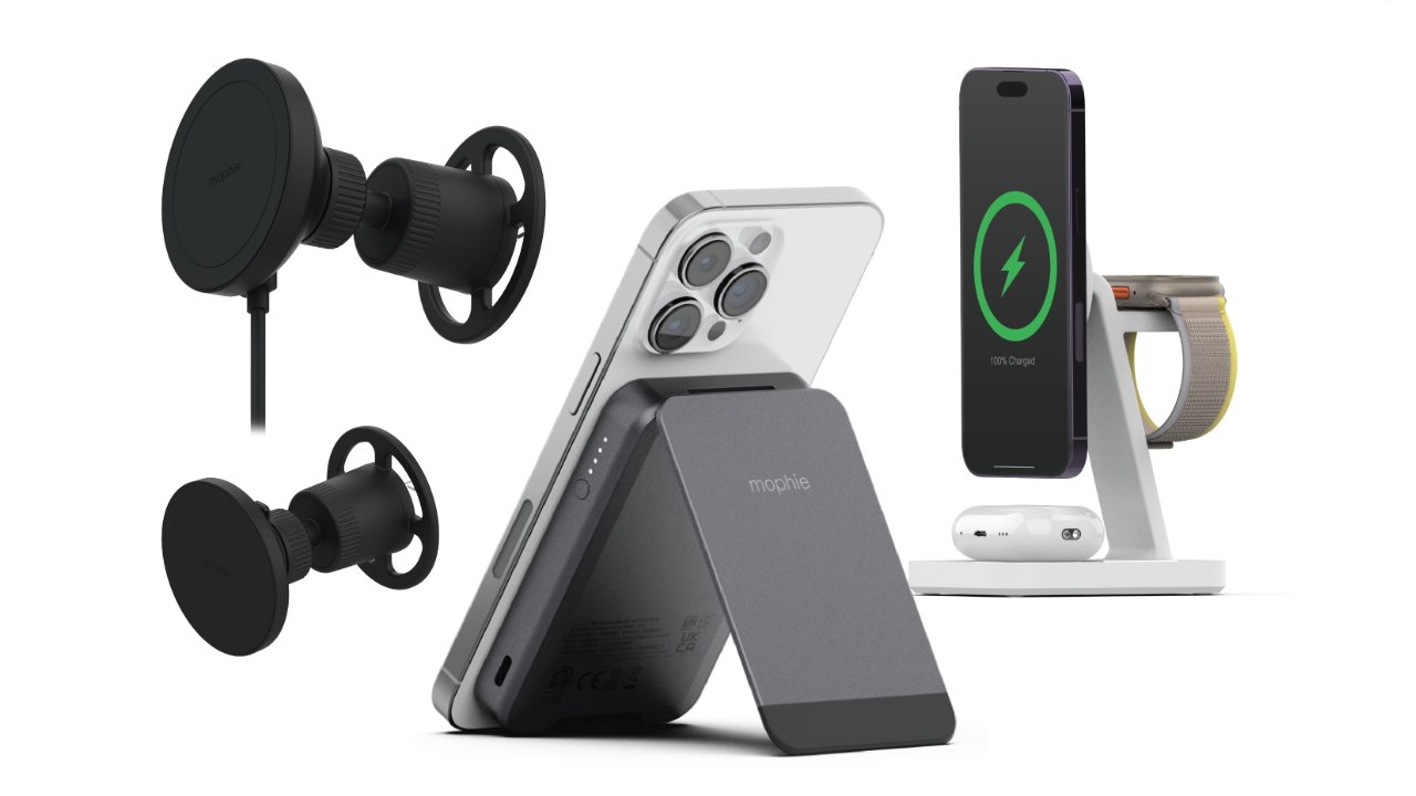 Mophie's new Qi2 range of chargers and mounts (Source: Mophie)