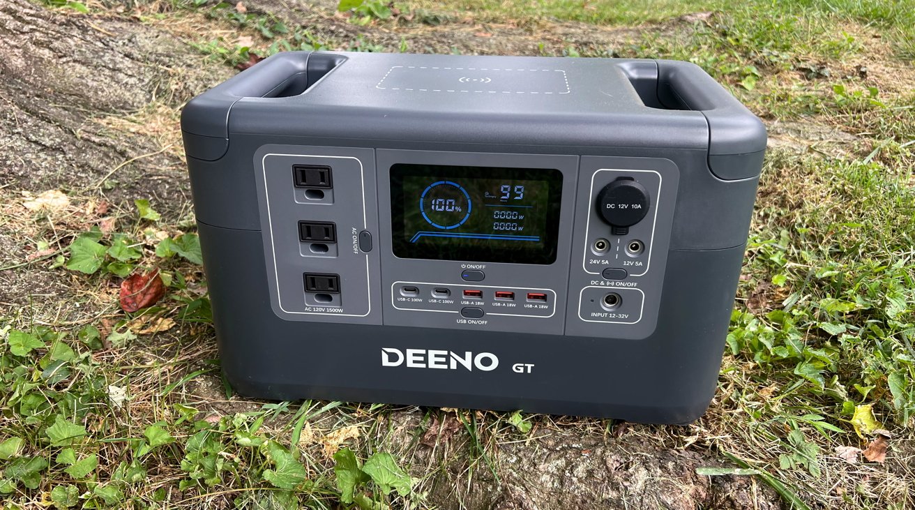 DEENO Portable Power Station S1500 with 200W Solarpanel, 1036Wh LiFePO4  (LFP) Battery, 1500W(Peak 3000W) Solar Generator, 0-100% in 2 Hours, UPS  Battery Backup Power Supply for Outdoor Camping RVs Home Travel 