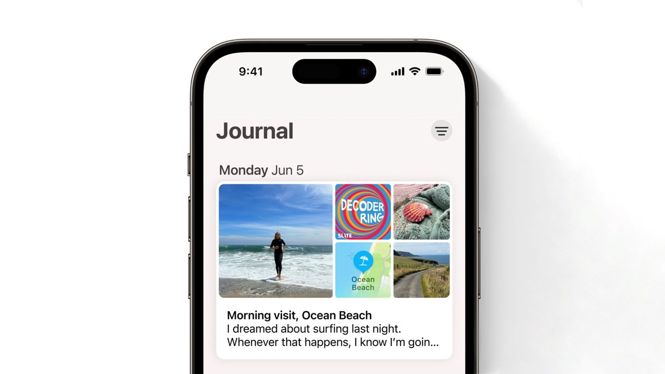 Apple's new Journal app won't arrive until later in the fall