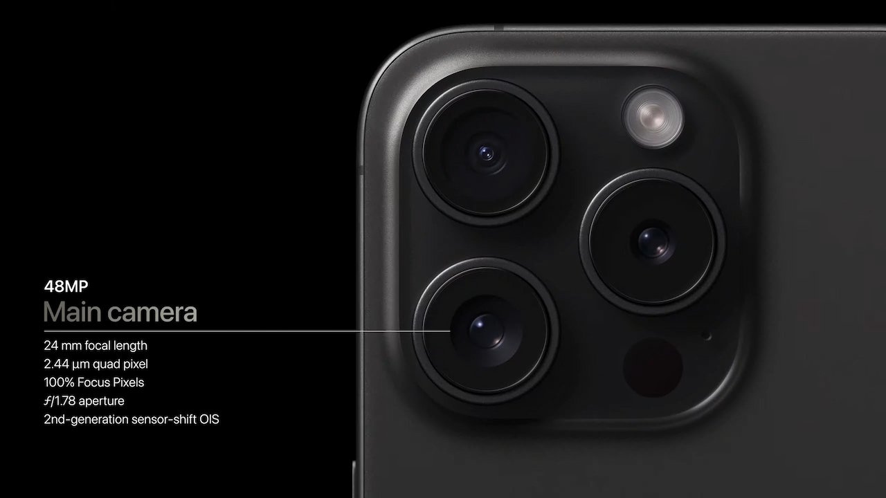 iPhone 15 Pro main 48MP camera