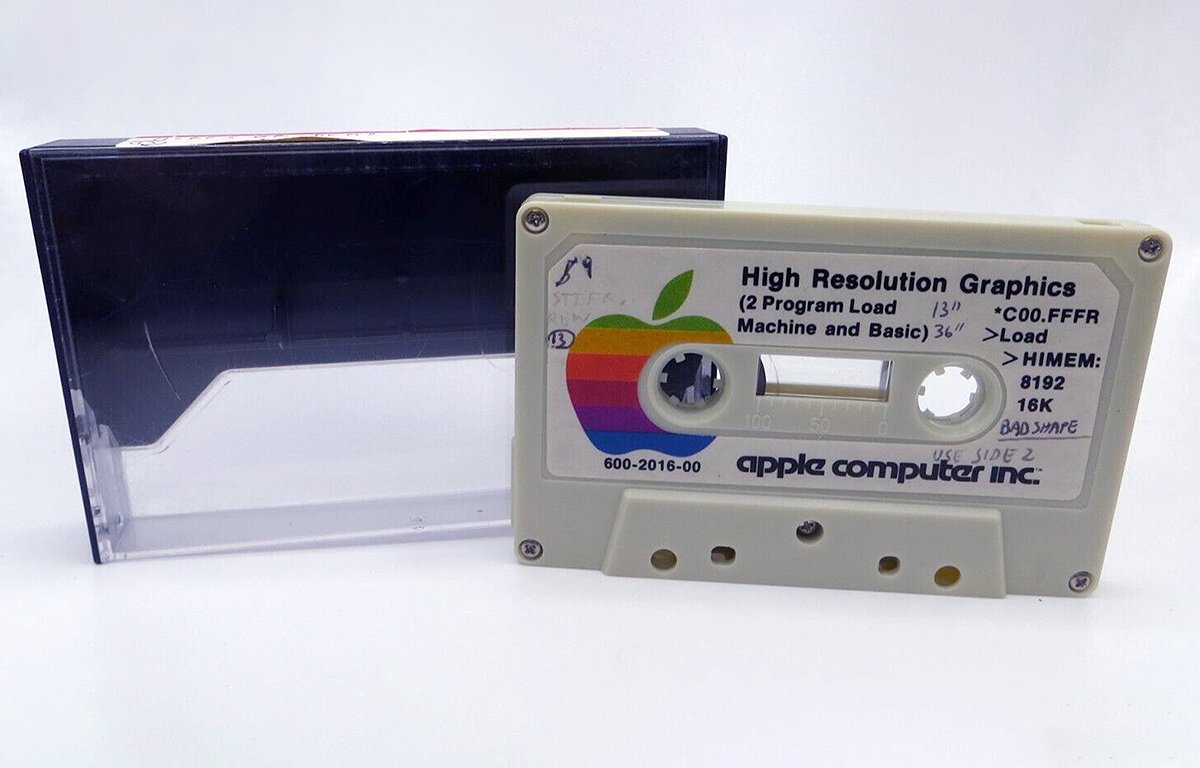 Early Apple program on cassette.