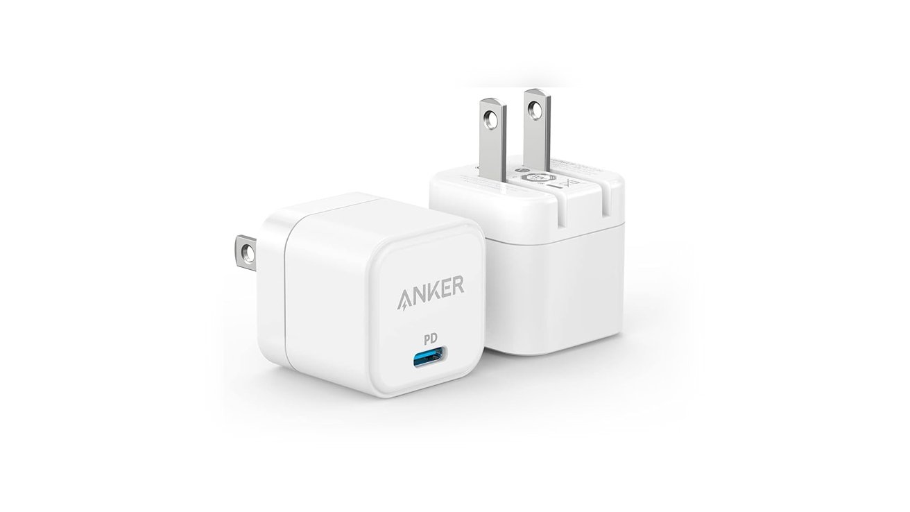 Anker Fast 20W Cube Charger with Foldable Plug (2-Pack)