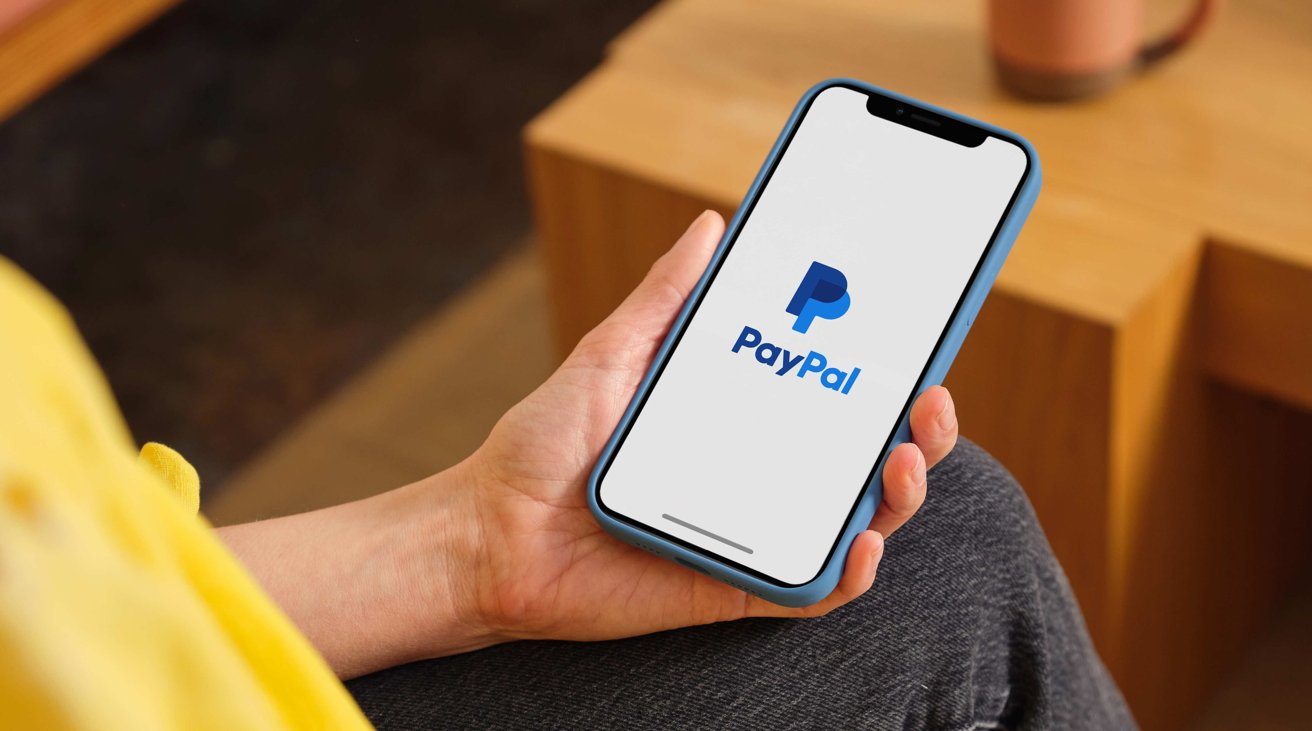 PayPal on an iPhone