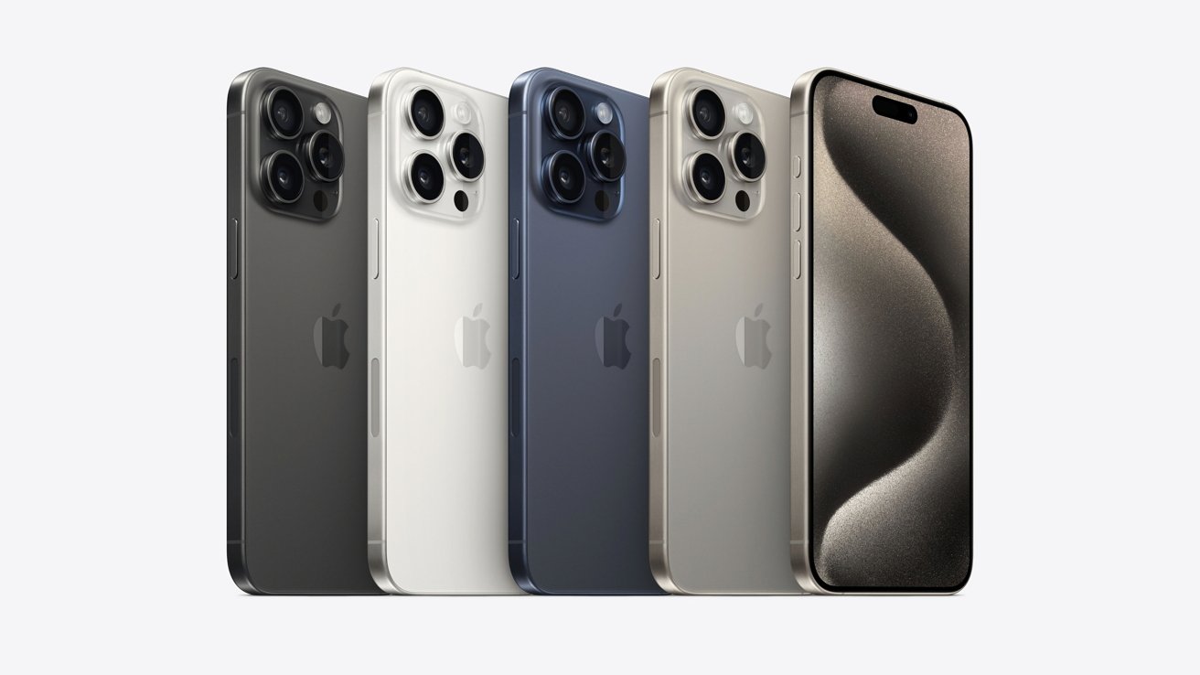 La gamme de couleurs iPhone 15 Pro Max