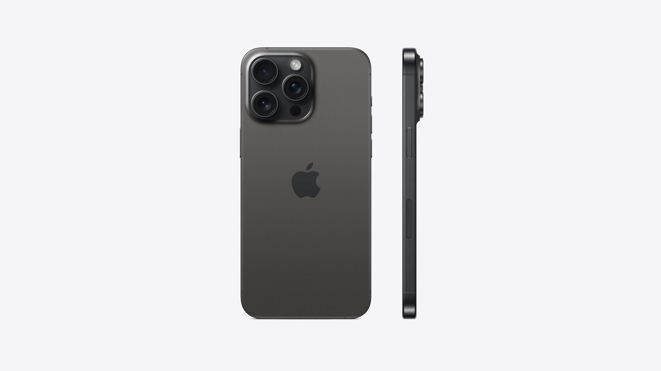 Profil belakang dan samping iPhone 15 Pro Max