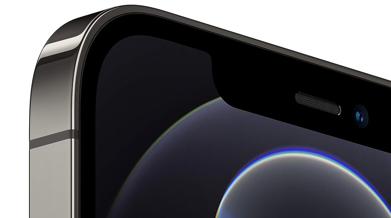 The iPhone 12 Pro Max uses the dreaded notch. Apple has since moved on to Dynamic Island. 