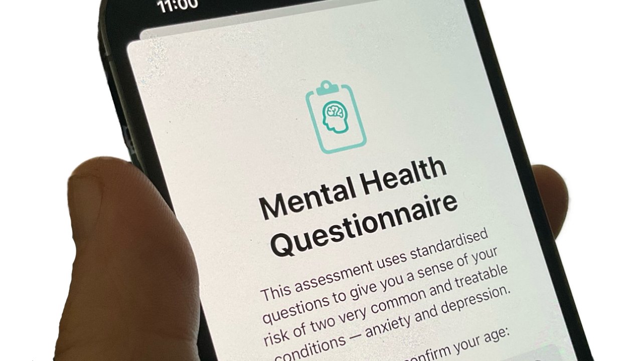 New mental health questionnaire in iOS 17