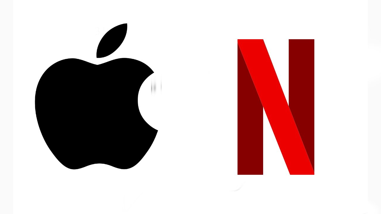 Apple and Netflix logos