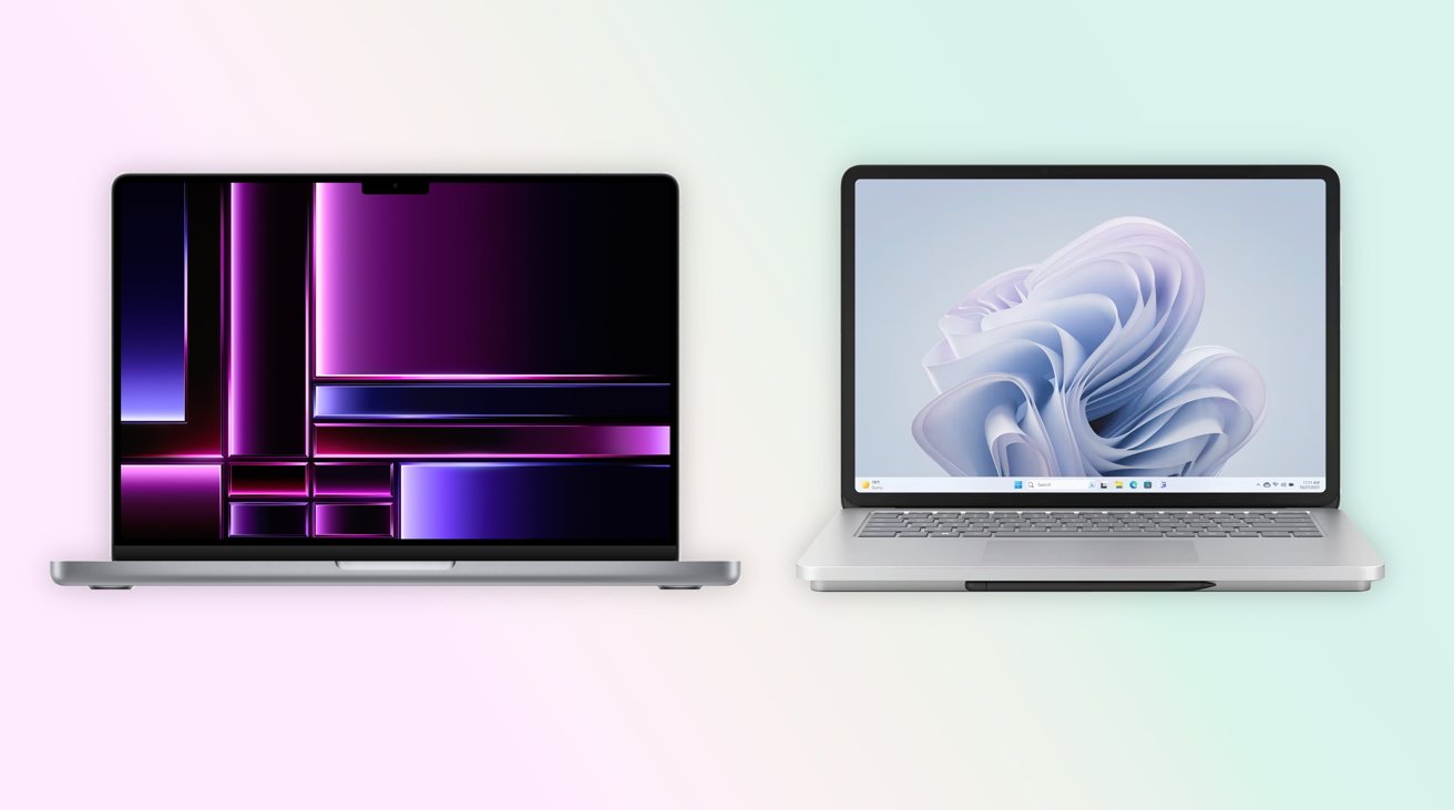 M2 MacBook Pro 14-inch vs Microsoft Surface Laptop Studio 2