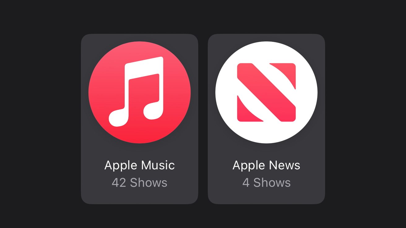 Podcasts app includes News+ and Apple Music content