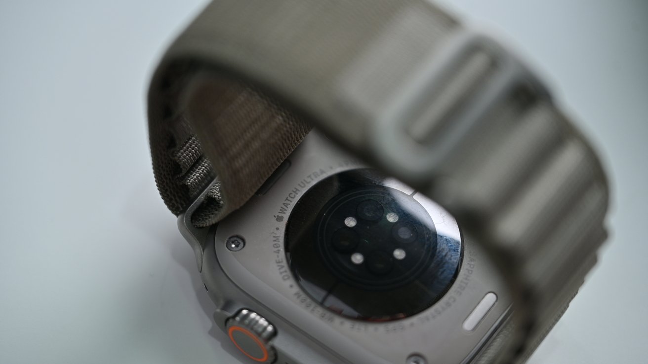 Underside of second-generation Apple Watch Ultra