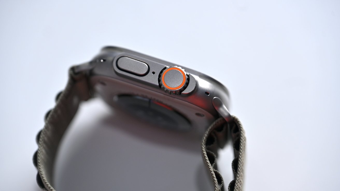 Digital Crown on Apple Watch Ultra 2