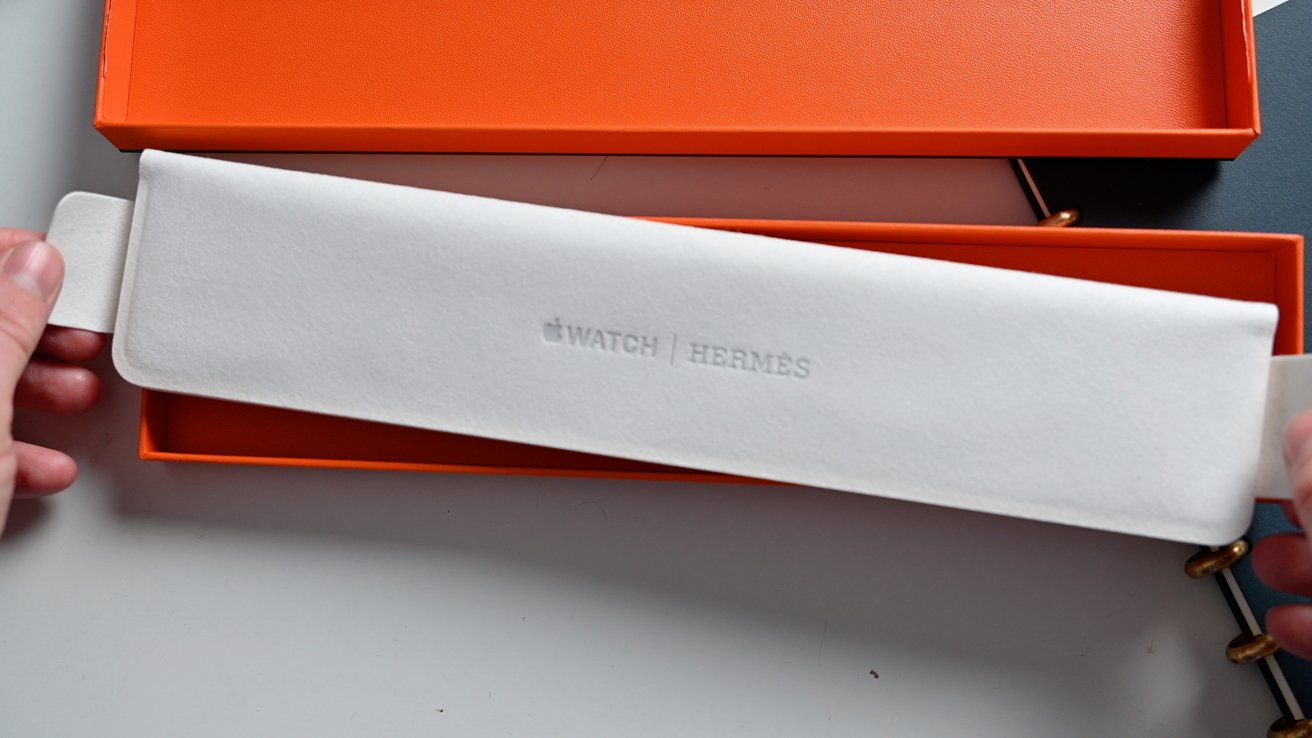 Apple Watch Hermès - 45mm Orange/Kaki Twill Jump Single Tour