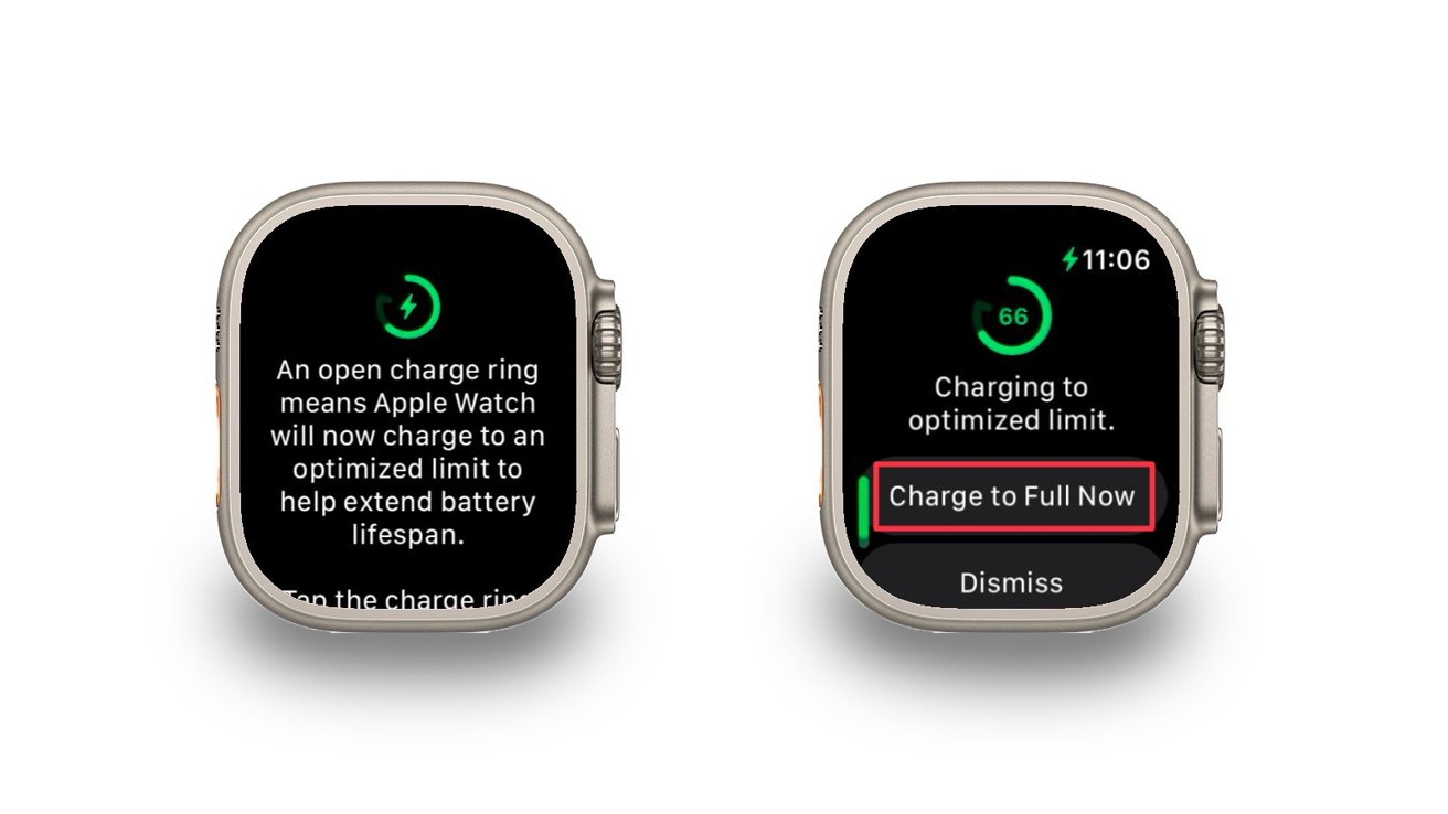Allowing your Apple Watch to charge to 100%