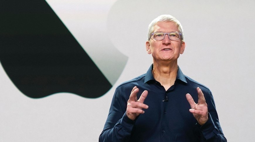 Tim Cook was happy with the installed base of active devices.