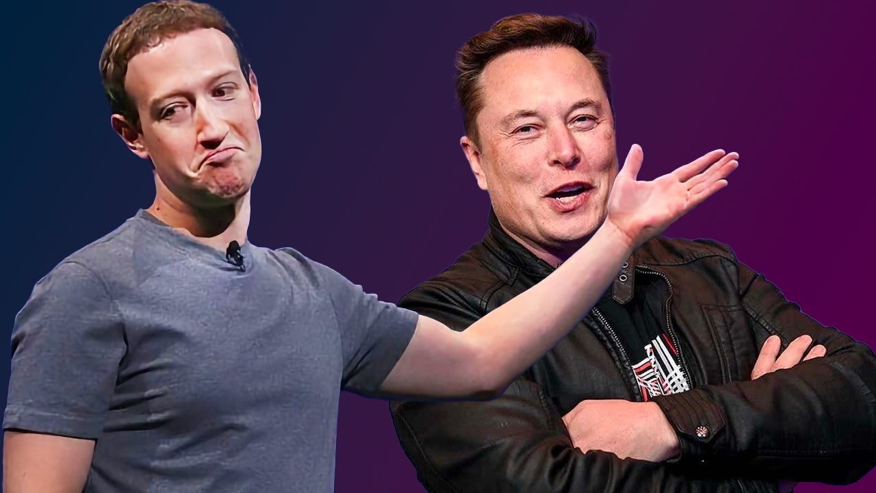 Mark Zuckerberg, artista marcial y CEO de Meta [left]El burlador de Cage Match y CEO de Tesla, Elon Musk [right]