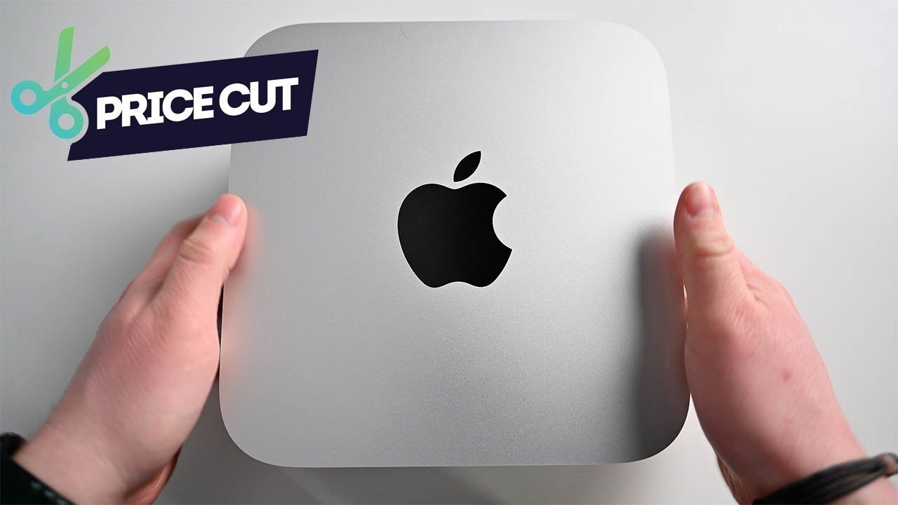 Apple Mac Studio in hand with price cut badge