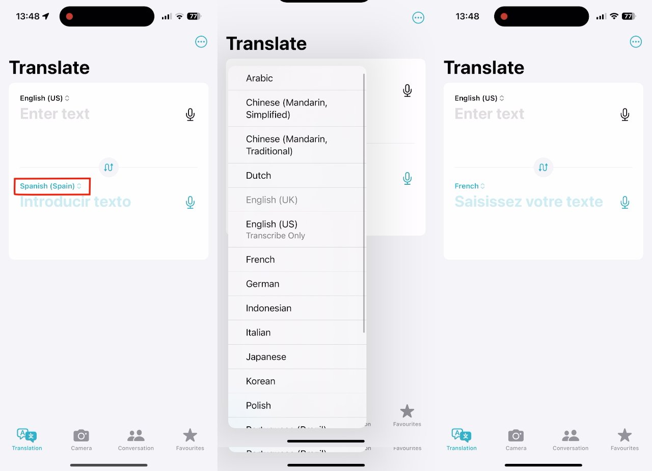 You have to set your language preference in the Translate app