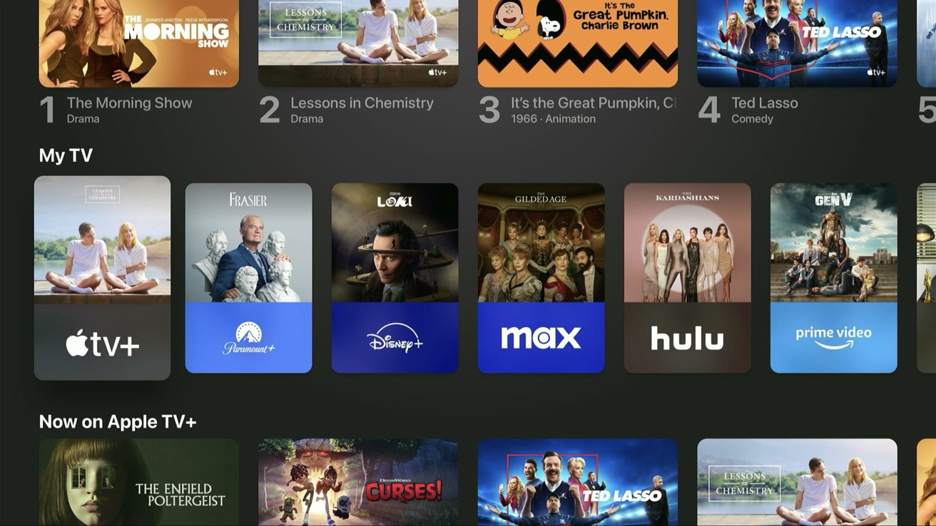The new My TV section combines apps and Channels