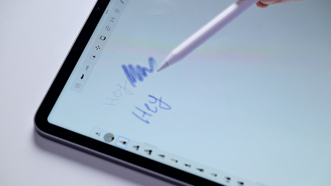 Showing different line thickness when tilting Apple Pencil