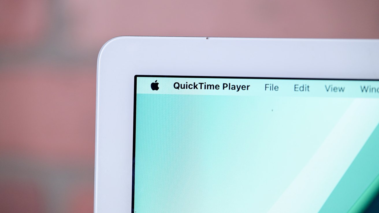 Closeup of the iMac display