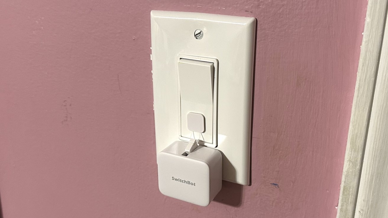 SwitchBot Smart Switch Button Pusher review: Installed Smart Switch Button Pusher