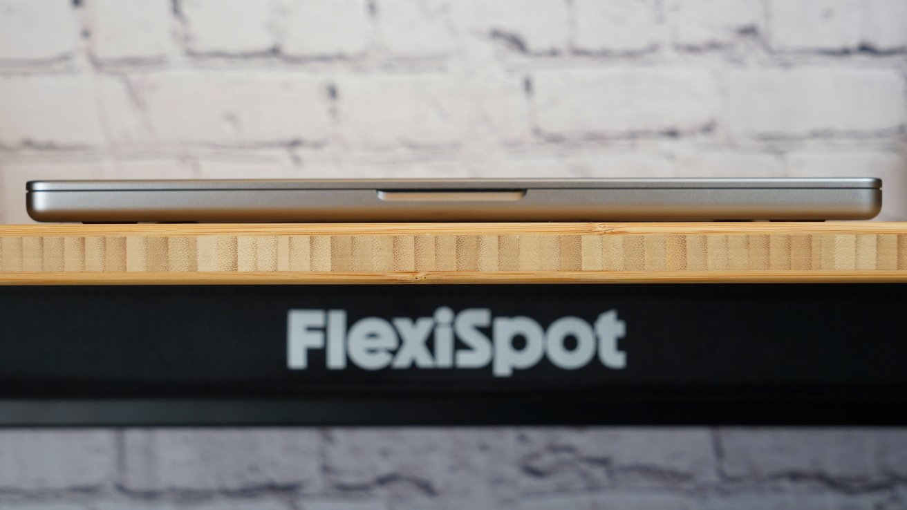 The bamboo desktop is sturdy
