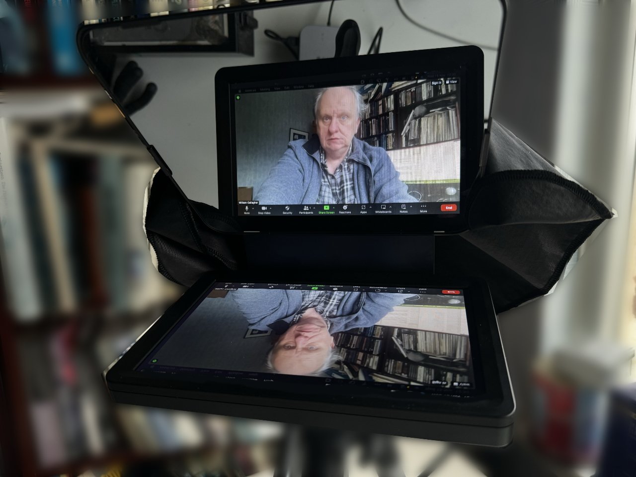 Prompter's display is also excellent for Zoom calls