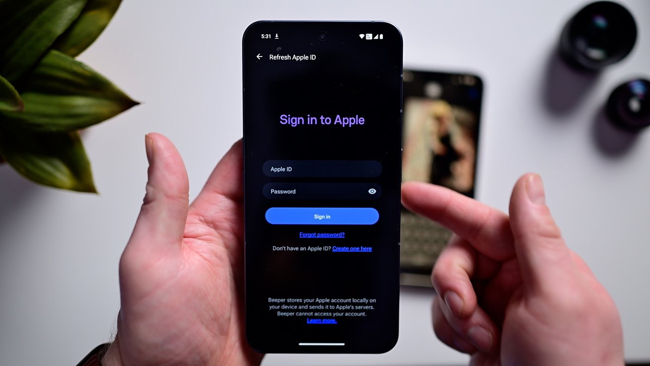 Sign in with Apple ID for email and message sync