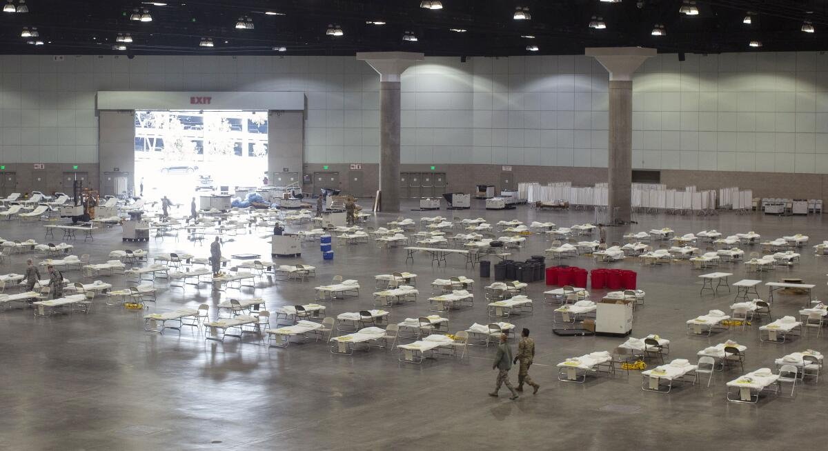 Part of the L.A. Convention Center, E3's home, was turned into a field hospital during the pandemic