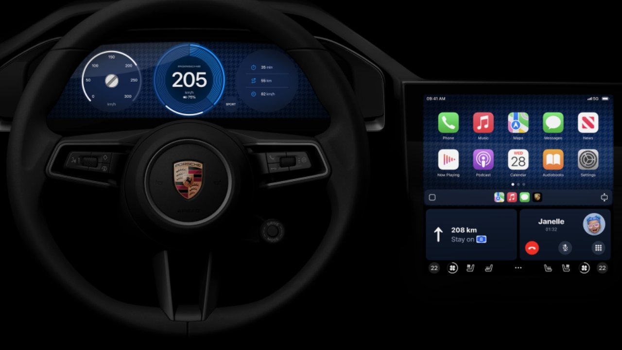 Apple is working with Porsche to customize CarPlay (Source: Apple)