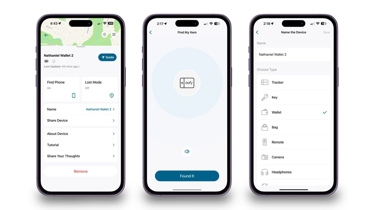 Eufy SmartTrack Card review: Eufy's native app features
