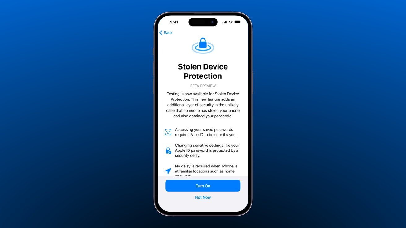 Apple introduced Stolen Device Protection