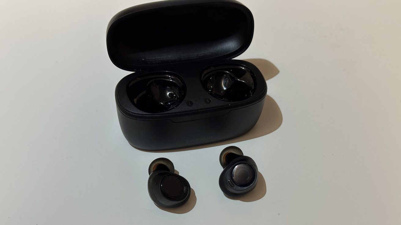 Baseus Bowie MA10 Wireless Earbuds Review - Earbuds beside the charging case