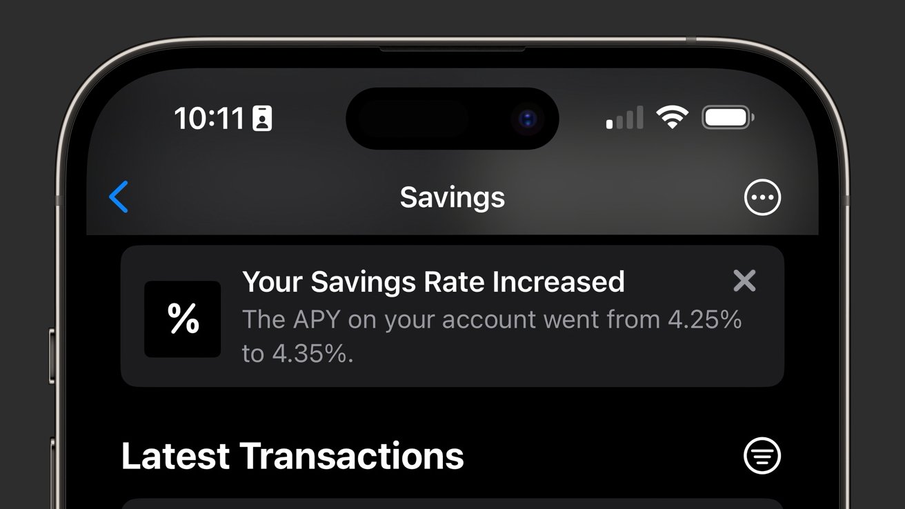 Apple Savings APY increase