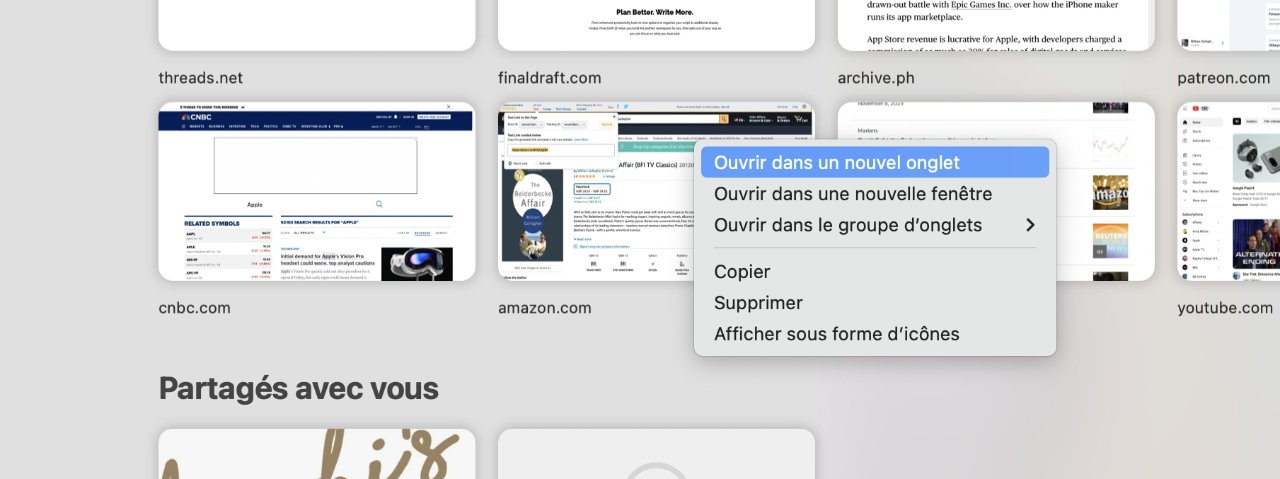 Changing one specific app to a new language -- this is Safari in French.