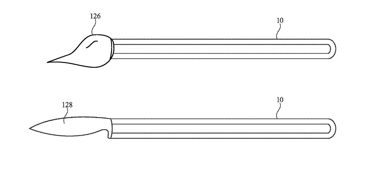 Detail from the patent application showing the proposed device with two different virtual tips