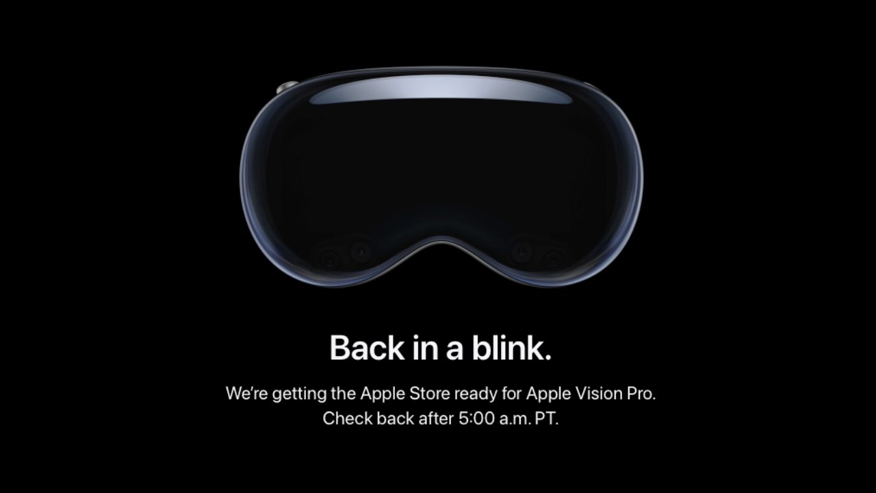 Apple takes store down ahead of Apple Vision Pro pre-orders