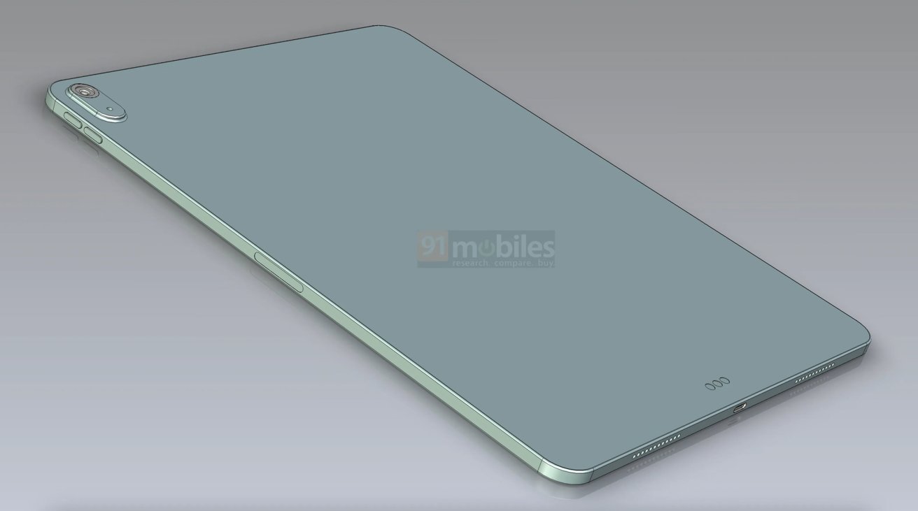A CAD drawing of what could be the 12.9-inch iPad Air [91 Mobiles]