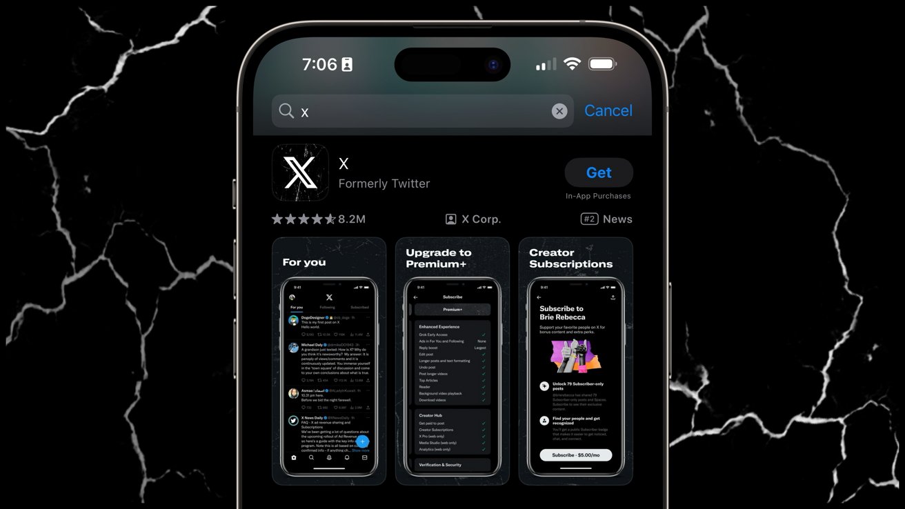 X on the App Store