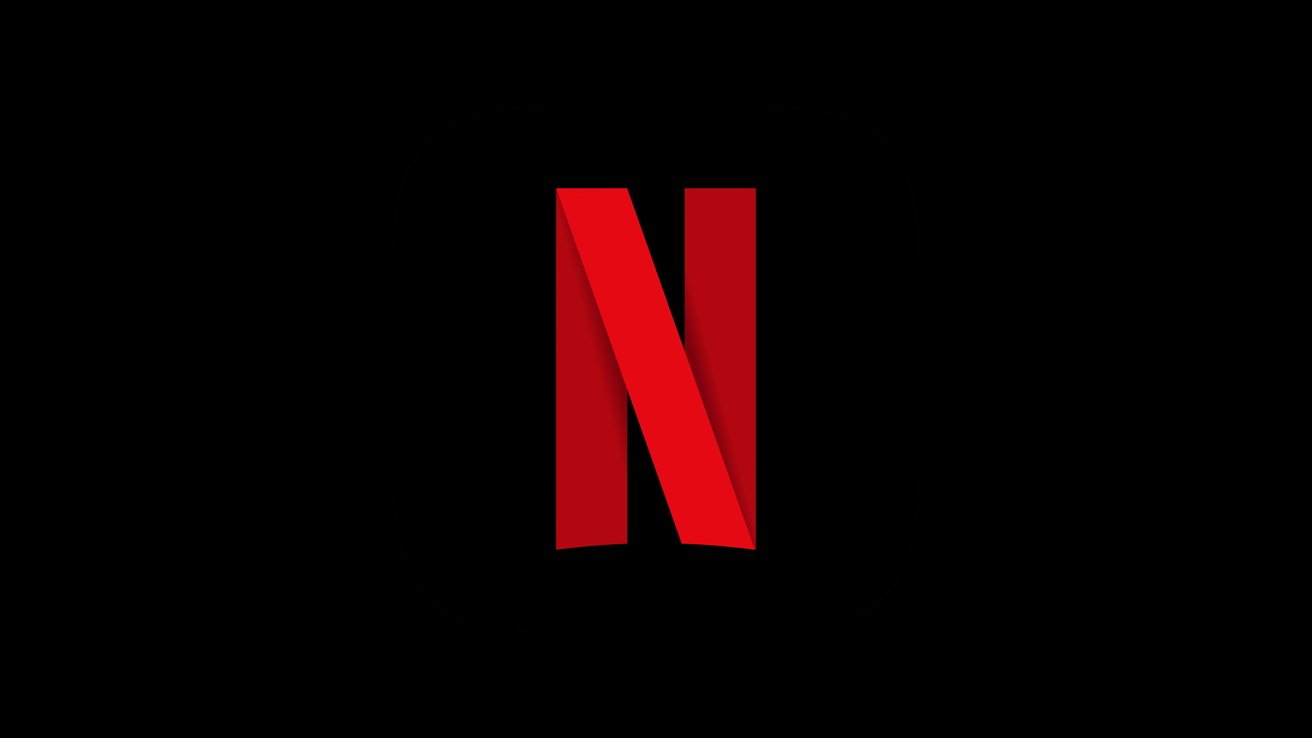 The Netflix logo, a stylized red N, showed on a black background