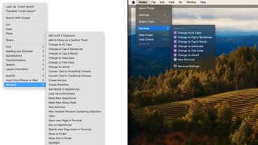 How to use the Services menu across macOS apps